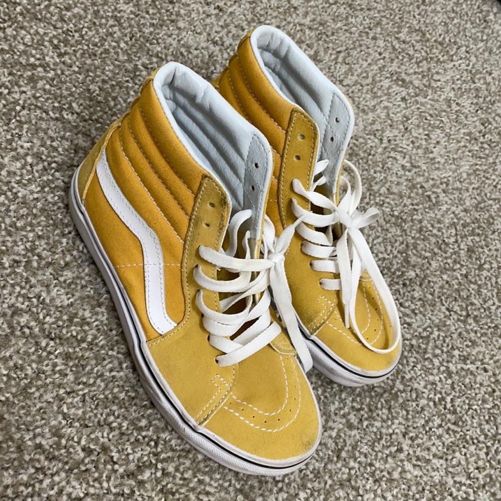 Vans High Top - Yellow SZ 4.5 MEN, 6 WOMEN
